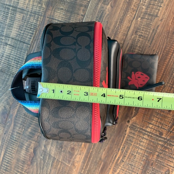 NWT Coach Medium Strawberry Backpack - Picture 7 of 8